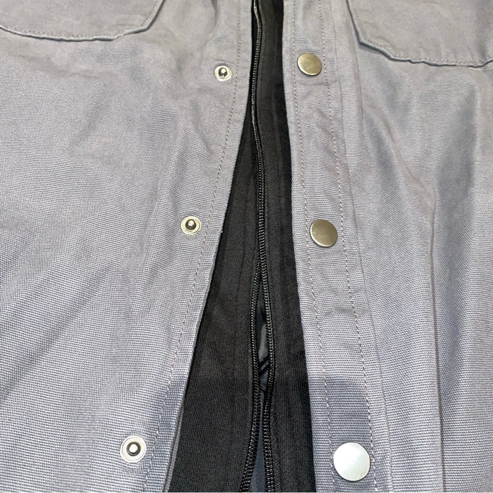 Brahma Canvas Hooded Jacket Gray Insulated Men's 2XL Workwear Full Zip Snap - Picture 6 of 11